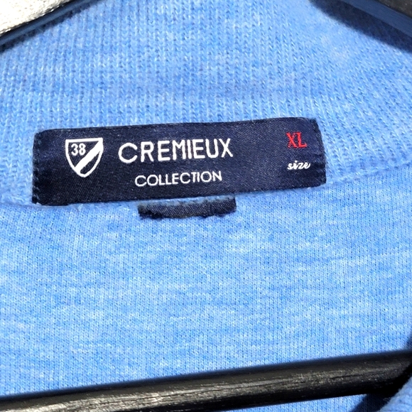 Cremieux Men's 1/4 Zip Pullover with Suede-like Trim Sz XL #480 - Picture 5 of 5